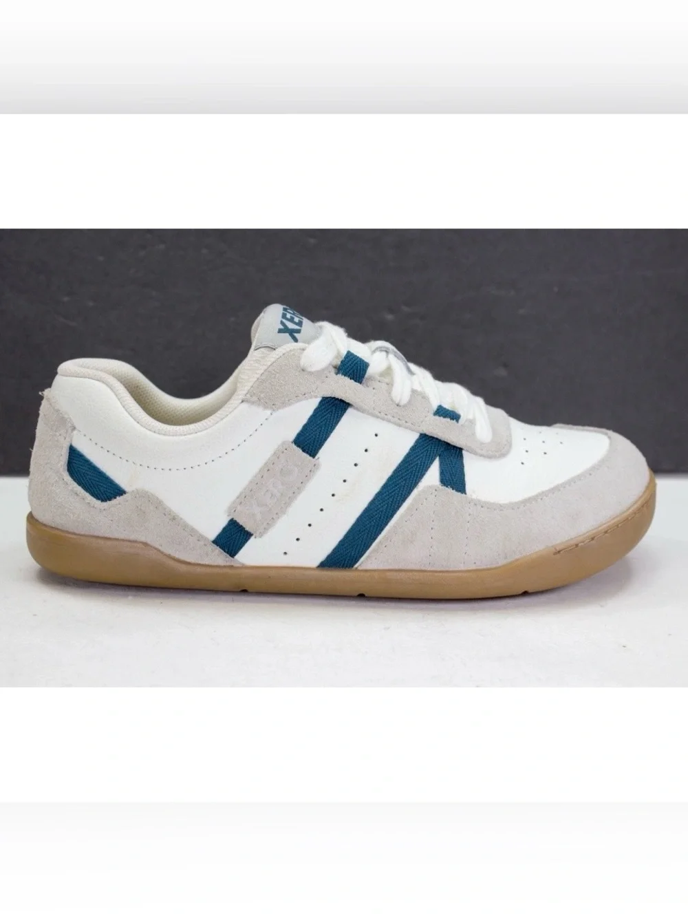 Xero Kelso Women US 8 Gray White Blue Barefoot Minimalist Gum Soles Casual Shoes - Picture 4 of 11